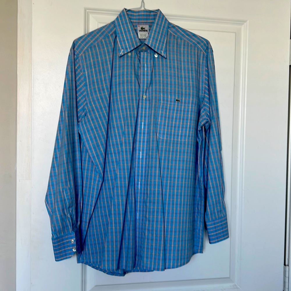 Lacoste Men’s blue dress shirt